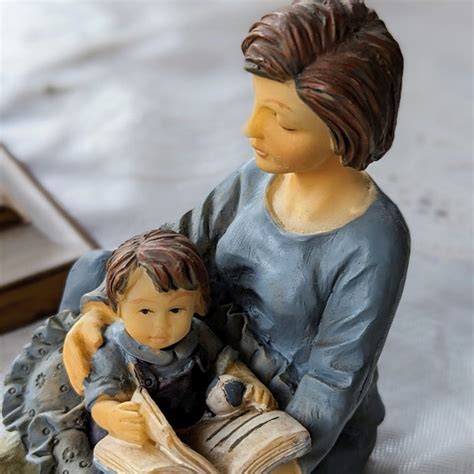 mother and son figurines|vintage mother and son figurines.